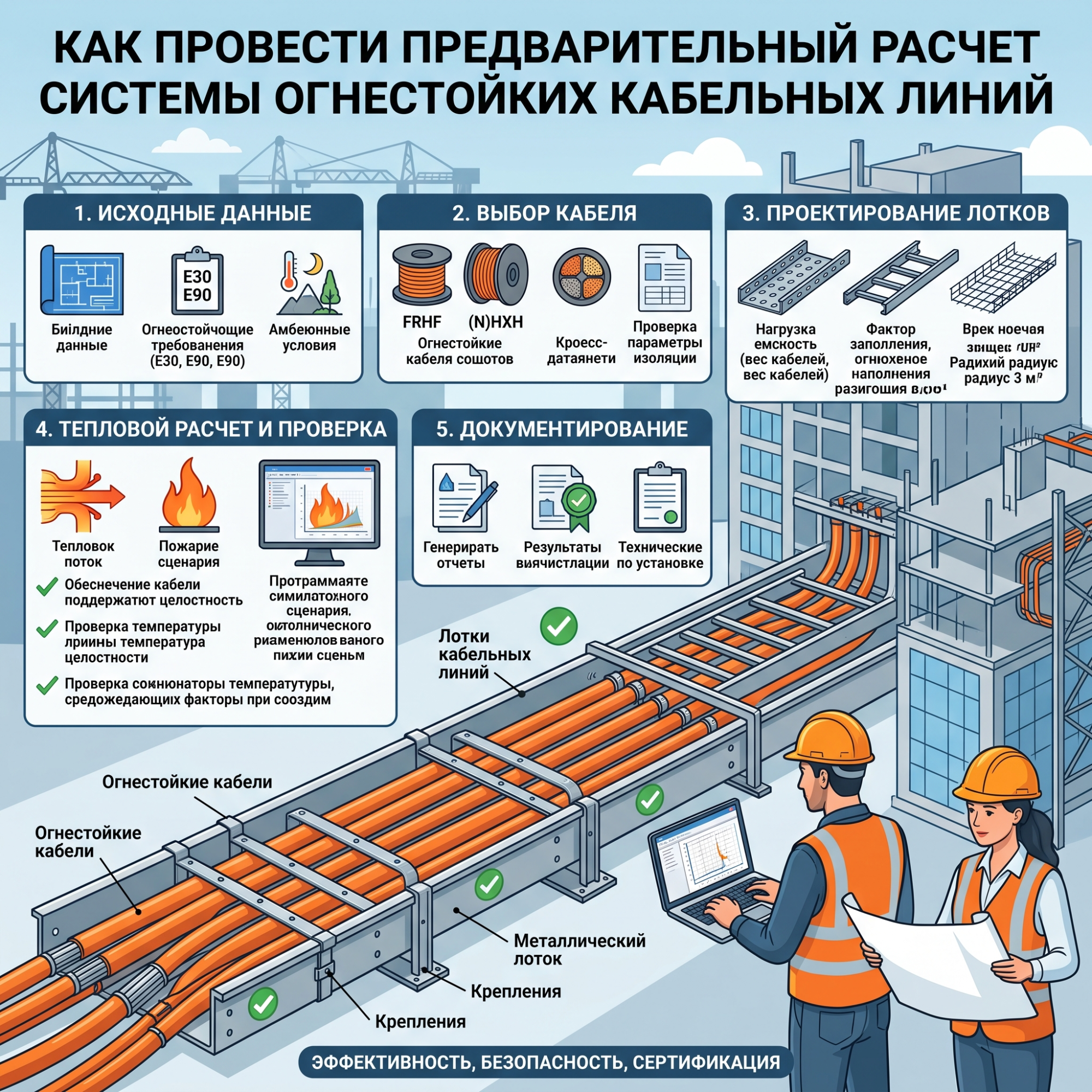 Как провести предварительный расчет системы огнестойких кабельных линий (ОКЛ)?